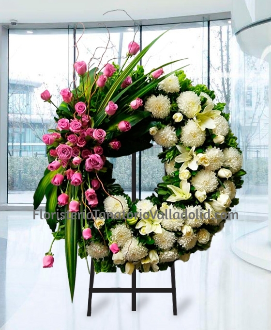 corona floral funeraria Diseño