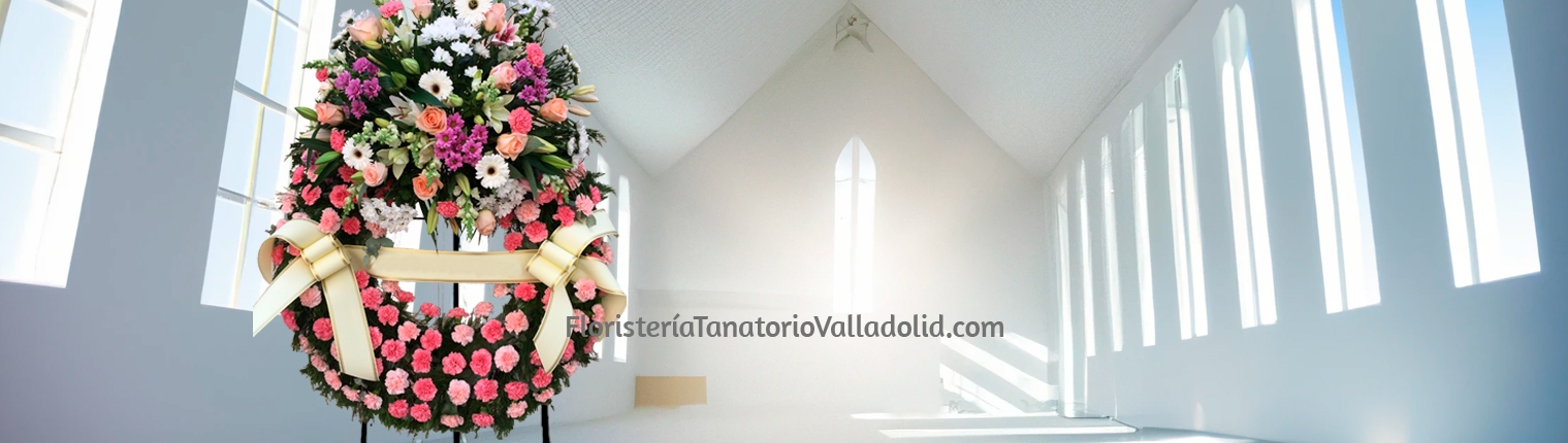 Envío urgente de flores funerarias a Valladolid